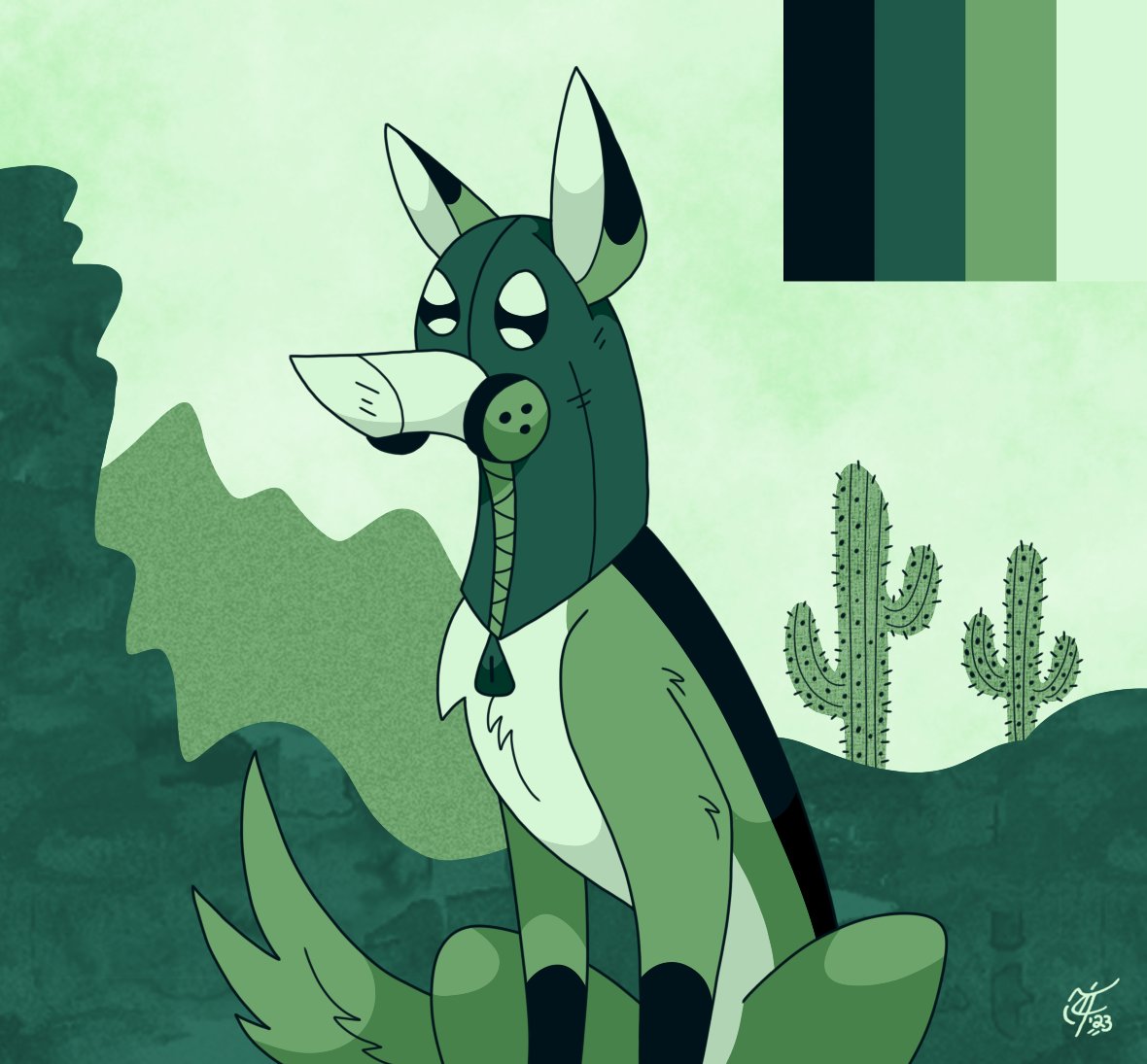 ScooterDoodles's tweet photo. Wanted to give this a try, so here's a certain desert-dwelling dog of mine ๐พโข๏ธ๐๐ฎ๐จ๐ #FR1T2 #kriegshund #desert #artmeme #colorchallenge #gameboypalette #ocart #oldschool https://t.co/46Cnx9bgF5