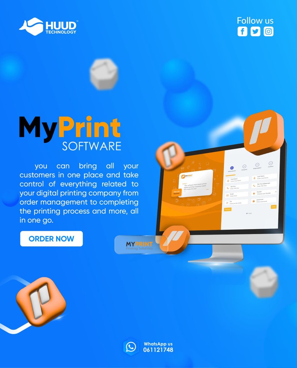 HuudHQ's tweet photo. Our Digital products is part of every businesses success 🙌 - use #MyPrint to manage your digital print company - all in one GO !

#HuudTechnology #MyPrint #DigitalProducts #Software https://t.co/zWnfI0FjYe