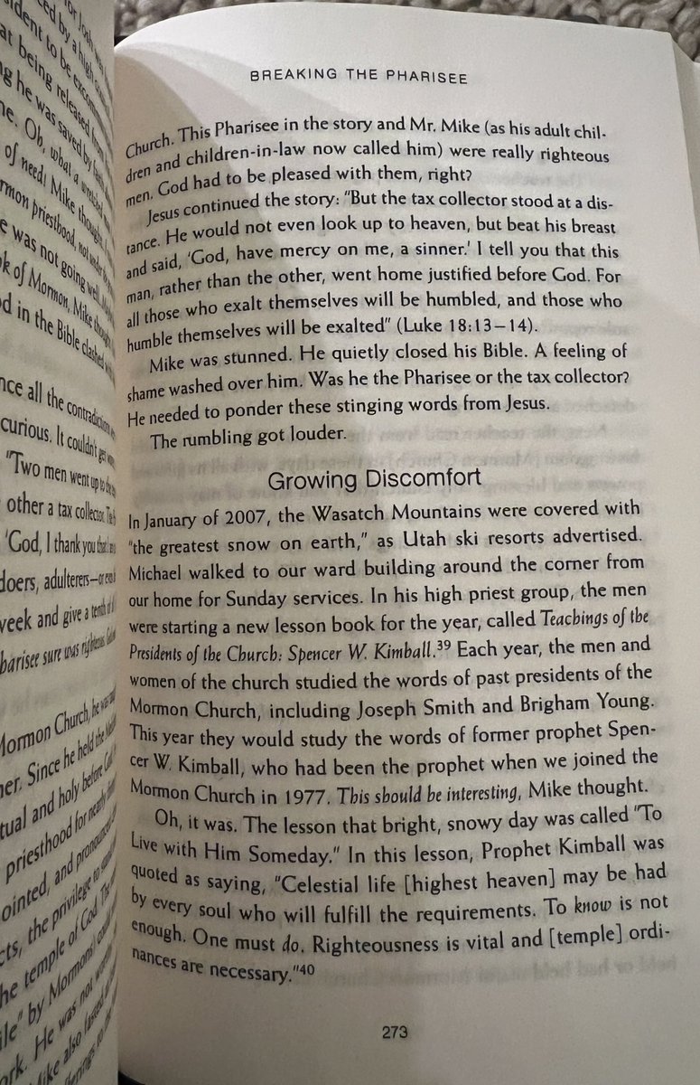 DoulosOfJesus's tweet image. Breaking the Pharisee in Unveiling Grace by Lynn Wilder. Luke 18:13-14
#LDS #Truth #Pharisee #ProudHumbled #HumbleExalted #exmormons #exmo #JesusIsLord #JesusIsGod #JesusAlwaysWasGod #JesusCreatedAllThings #JesusHumbledHimselfIntoFlesh #TheCross #truegospel #myths #lies