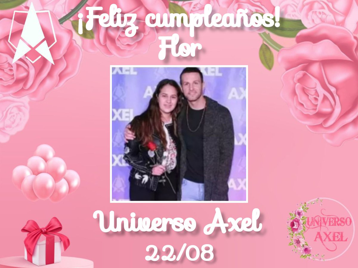 CbaUniversoAxel's tweet photo. Feliz cumple @NovareseFlor!!!🥳🎉
Queremos desearte un día lleno de alegría y celebración. ¡Esperamos que tengas un fantástico año por delante!💗

#FelizVida

#Axel #AxelOficial #LaMúsicaNosUne 
#UniversoAxel #FamilyPink🌸 https://t.co/Suk1u12jmB
