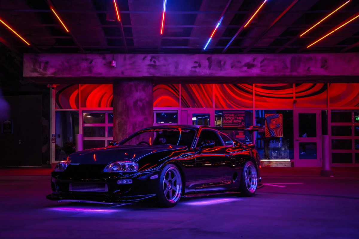 calicamm24's tweet photo. Not sure where else to put these so here ya go X, it’s called that now right? A night out at a secret location in downtown MPLS with a good friend and a new one. #toyotasupra #infinityg37 https://t.co/xvYnBJnV93
