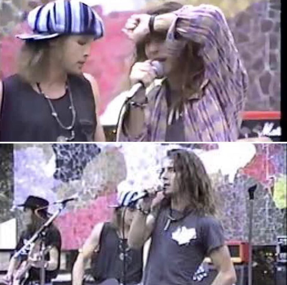 JeffAmentsArmy's tweet photo. #fullshowvideo #muralamphitheater
Thirty two years ago today, @PearlJam played the Mural Amphitheater in Seattle. 
(Note that the announcer asks the crowd to make some noise....) This free, outdoor show was Dave Abbruzzese's first concert drumming with PJ and the last show…
1/2 https://t.co/pnwGhOML7m