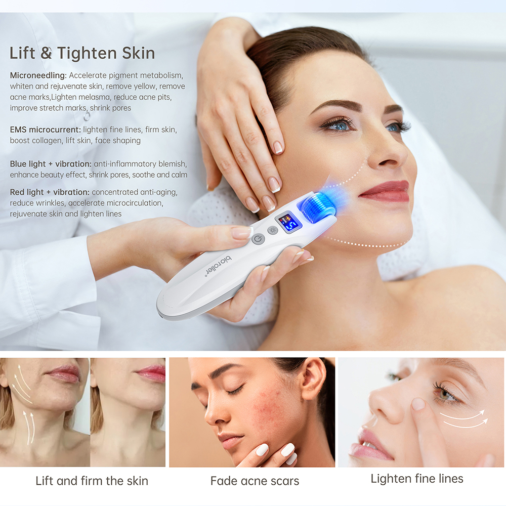 ShoppingDivine1's tweet photo. Red Light Derma Roller Bio Roller G5 540 Titanium Needles Microneedling Dermarol ❤️
Link- https://t.co/XDFuekgyrf 👈 https://t.co/RXcPhUPnHY