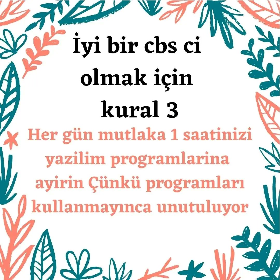İyi bir CBS'ci olmanın 8 altın kuralı ➡️➡️ #cografyacilertakipleşiyor #cografya #cbsuzmanı
