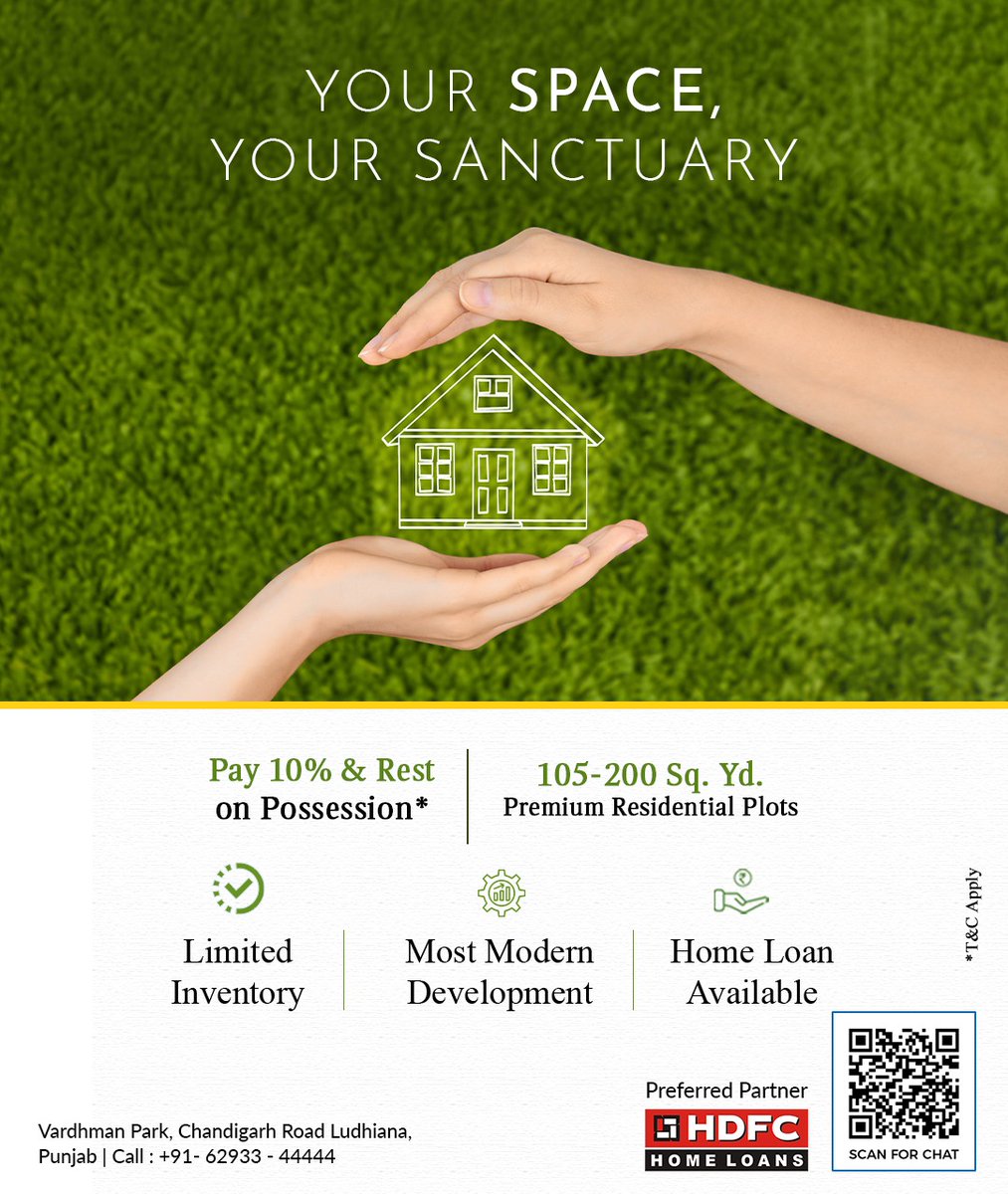 VardhmanAmrante's tweet photo. Here every brick holds stories, and every doorstep opens opportunities 

| 105-200 Sq. Yd. Premium Residential Plots | 

To know more about us: Call 6293344444

#VardhmanAmrante #VardhmanPark #ResidentialPlots #Ludhiana #realestate #plots #limited #modern #home #house #ownplace https://t.co/JgE6cqOcbr