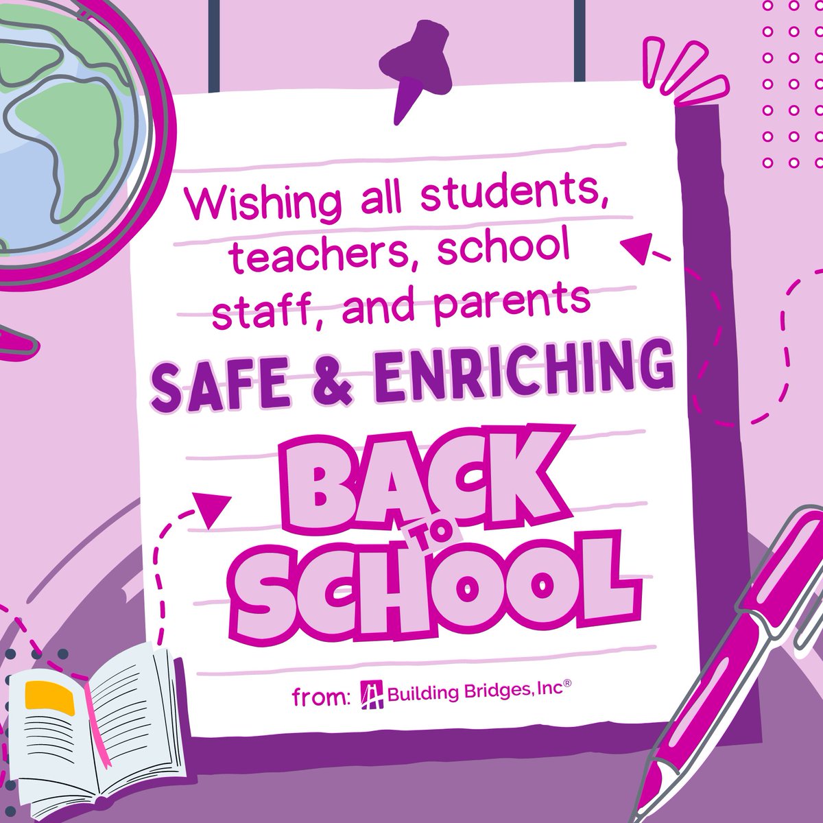 Wishing students, teachers, school staff, and parents a safe back to school. This is a fresh new start! Go in with great expectations and remember that you are capable of overcoming any challenges! #backtoschool