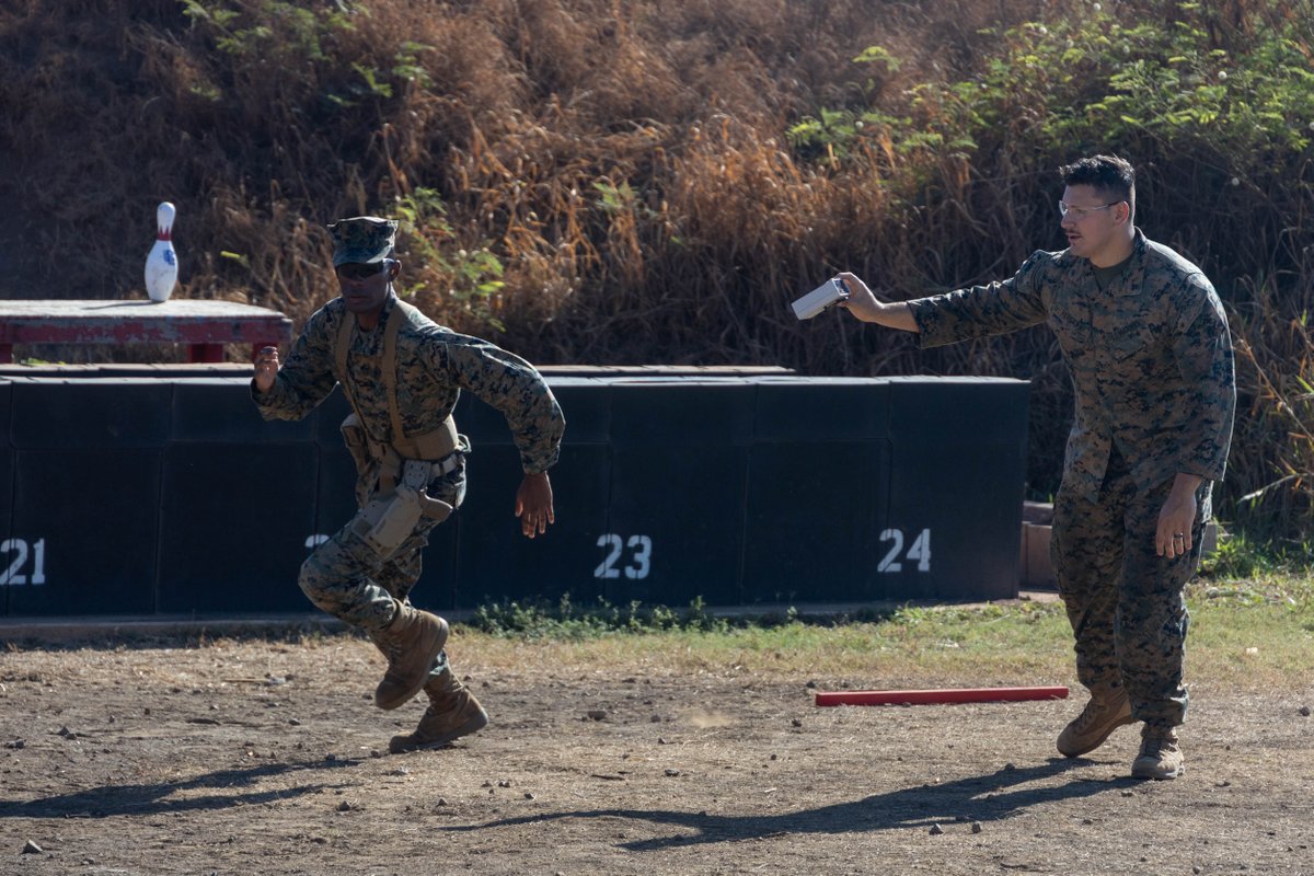 📍 MCBH (August 15-17, 2023)

U.S. Marines from across Oahu joined in on the multi-day quarterly marksmanship competition last week to exercise technical and tactical proficiency and improve skills and confidence with service weapons. 

#MCBH #ProduceReadiness #USMC #Oahu