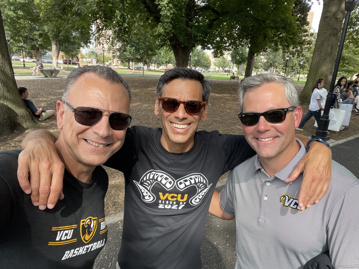 Great to connect with ⁦<a href="/VCUpresident/">Michael Rao, Ph.D.</a>⁩ and ⁦<a href="/Coachryanodom/">Ryan Odom</a>⁩ at ⁦<a href="/VCU/">VCU</a>⁩ new student convocation today. ⁦We just welcomed one of the largest first year classes in our history and⁩ <a href="/VCU_Hoops/">VCU Basketball</a>⁩ is ready to rock this year!