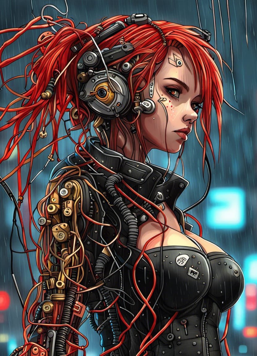 Kiss me at the red light one more time. #cyberpunk #aiart #digitalart
