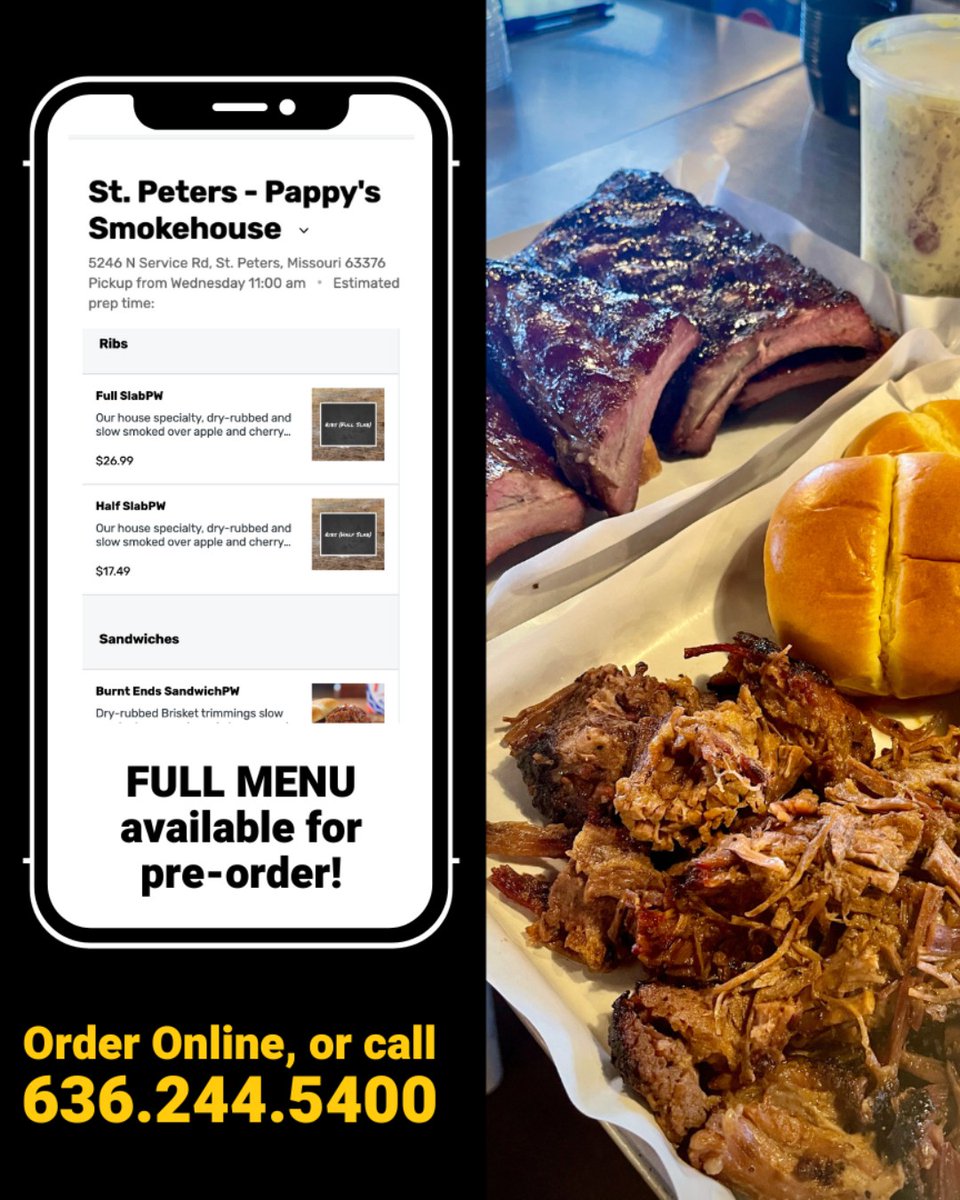 Kids are back in school 🚌 ✓

And, it's too hot to cook! 🥵 

Be kind to yourself and pick up some Pappy's on the way home this week. 🚗🐖🔥😋

#pappysstpeters #pappyssmokehouse #barbecue #dinein #carryout #bbq #stcharleseats #eatlocal #stcharlesfoodie