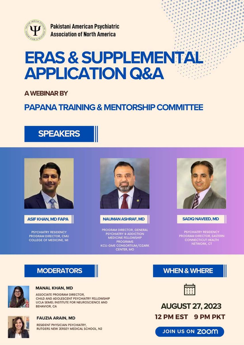 papana_org's tweet photo. @papana_org is arranging a webinar on:
ERAS & Supplemental Application Q&A
27th August, 12:00 PM EST or
9 PM PST
Register at:
https://t.co/8fF77kX0vA…
#PAPANA #Match2024 #eras2024 #imgadvocate #unmatchedMD #USMLE #MedTwitter @SadiqNaveed @manal_farrukh @arain_fauzia https://t.co/YUVYVRWCXF