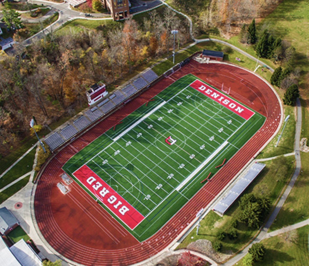 Tstein24's tweet photo. After a great conversation with @coachhatem I am blessed to receive an offer from Denison University! Thanks Coach Hatem! #rolldenny @DUFootball https://t.co/19AlJFt795
