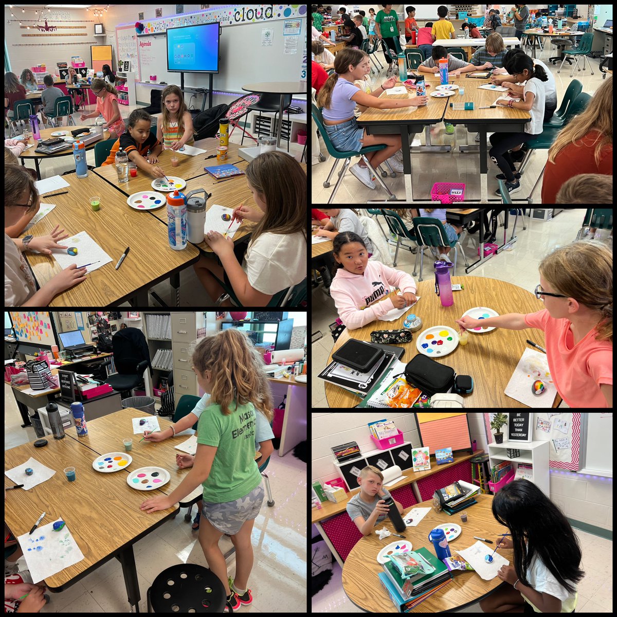After reading, Only One You, we painted rocks to help us to remember to stay true to who we are. There is only one of each of us in this world, so we should make it the best place it can be! #MasonMoment #TeamImagination