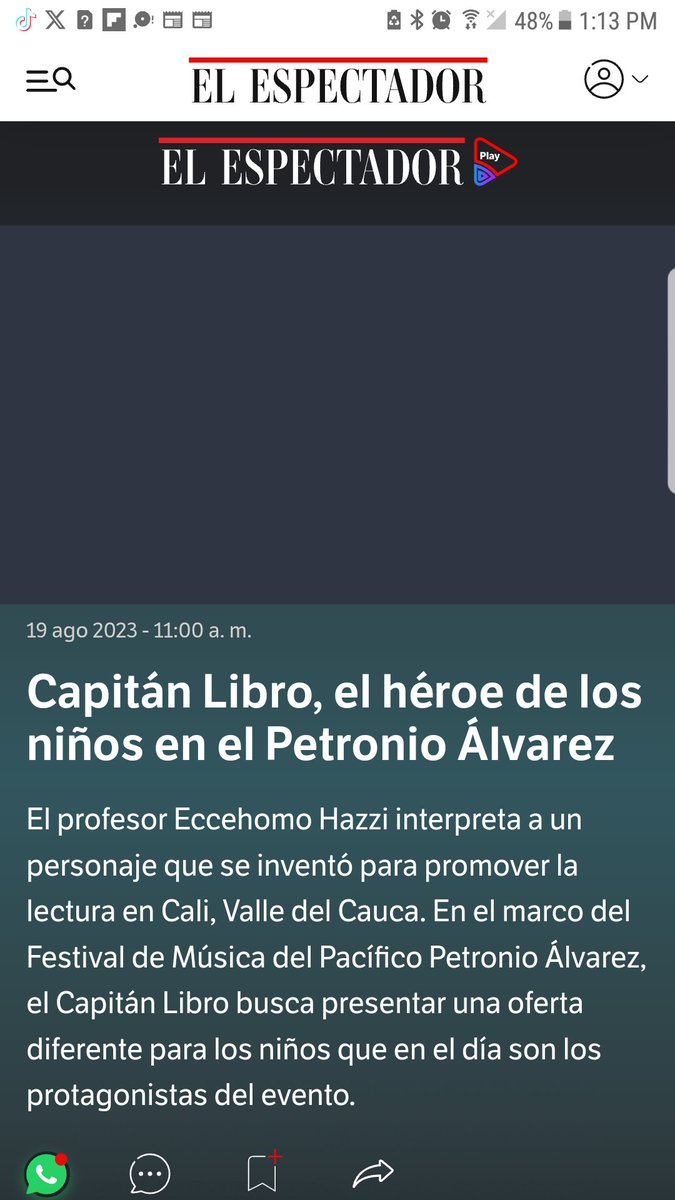 capitan_libro's tweet photo. Gracias a la Red de Bibliotecas de Cali, por permitirme llegar a lo niños con este personaje. En el Festival Petronio Álvarez, le apostamos a la lectura. https://t.co/oit5DnC5mt
