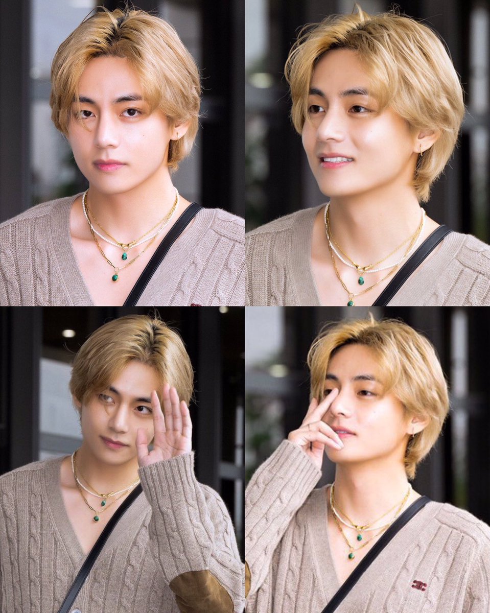 Blonde Taehyung, a walking doll ✨
