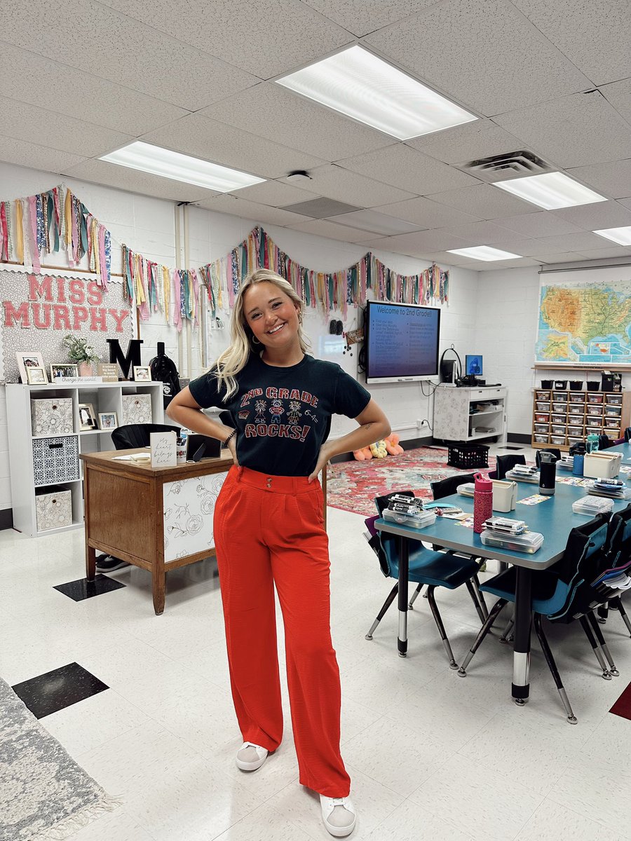 Found this picture of me from 2nd grade tonight and tomorrow I begin my teaching career as a 2nd grade teacher! So excited for all of the fun, learning, and growth that’s going to happen in this classroom this year! 🩷❤️🩷❤️💘