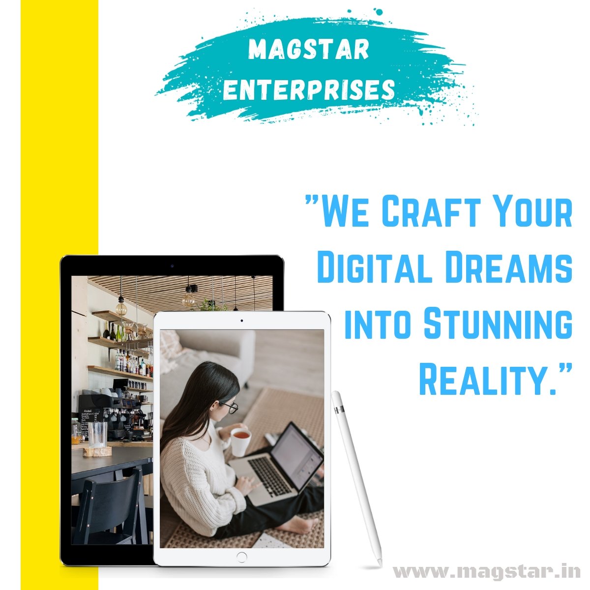 magstar.in

#WebsiteBuilding #WebDesign #WebDevelopment #OnlinePresence #DigitalStrategy  #DigitalMarketing  #SmallBusinessWebsite #WebDesignServices #WebsiteStrategy #WebsiteAnalytics #WebsiteInspiration #WebsiteConversion #MagstarEnterprises #MagstarStudios