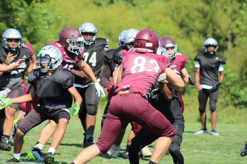 KodyRotz's tweet photo. Our scrimmage against Milton Hershey and Harrisburg this past Saturday went well and set expectations high. Got reps at T/OLB. https://t.co/2qrjMiDJ0q