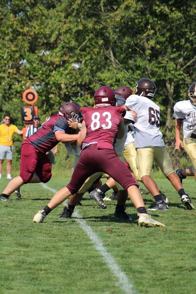 KodyRotz's tweet photo. Our scrimmage against Milton Hershey and Harrisburg this past Saturday went well and set expectations high. Got reps at T/OLB. https://t.co/2qrjMiDJ0q