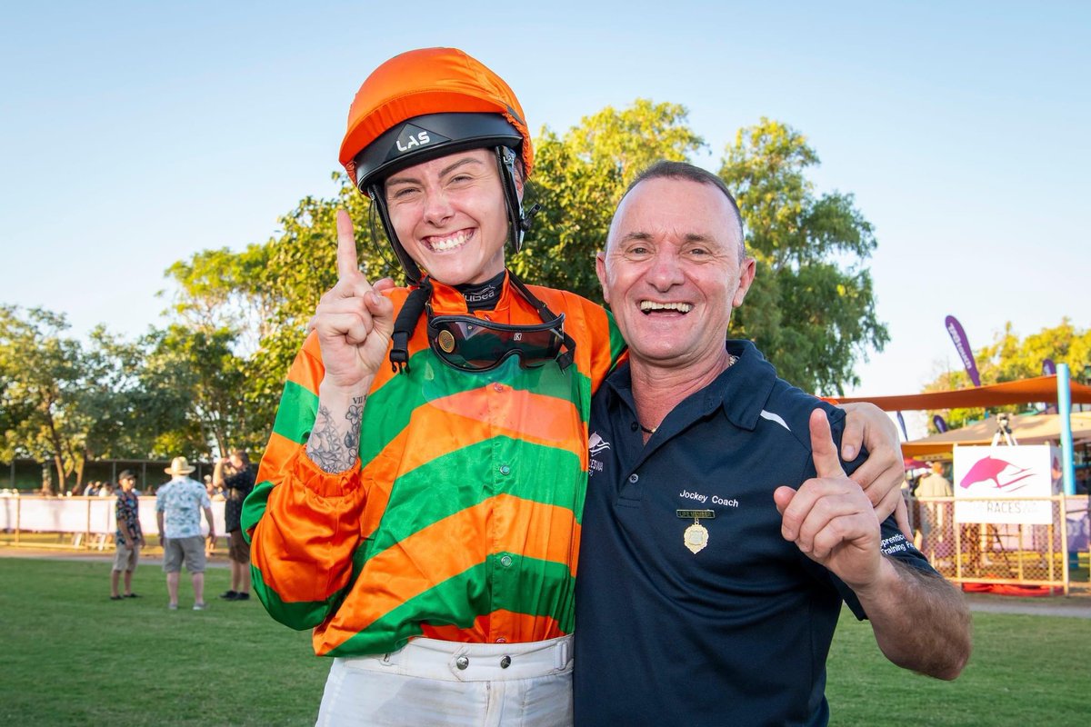 Congratulations to Angela Johnston on her last ride as a Apprentice Jockey <a href="/BroomeTurfClub/">Broome Turf Club</a> 🏆 Day <a href="/5harynLancaster/">Sharyn Lancaster</a> <a href="/ClaiteJohn/">@ClaiteJohn</a> @OfficialRWWA @TheRacesWA