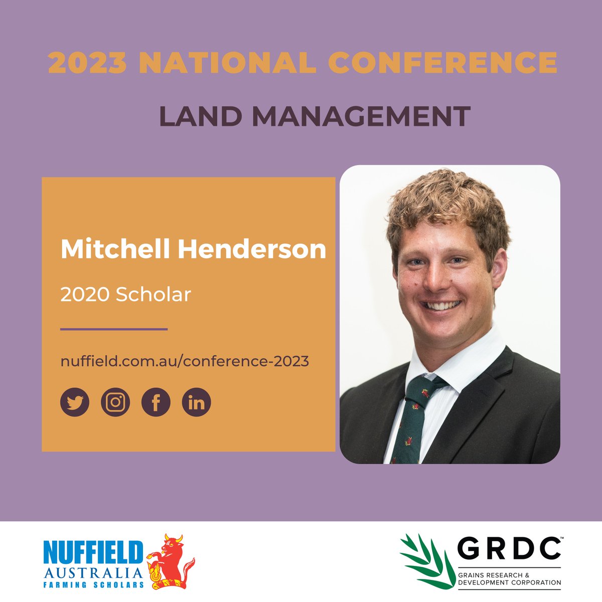 nuffieldaust's tweet image. Interested in alternative weed control measures?
Attend our National Conference and hear Vic scholar @mitch_hendo present findings of his global research into managing weeds supported by @theGRDC
Go to: nuffield.com.au/conference-2023   #nuffieldag #ausag #aussieag #australianagriculture