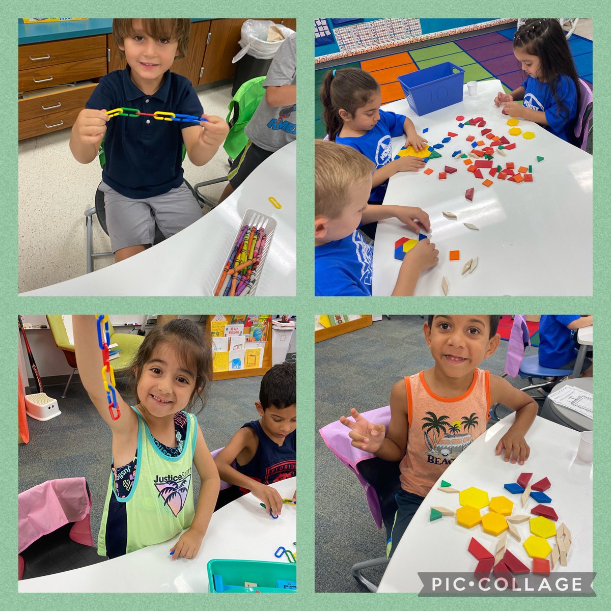 MrsOrozcoS's tweet photo. Estuvimos explorando los materiales de matemáticas en Kínder 🤩 / Exploring our Math manipulatives our first week ⭐️ #KinderEsMaravilloso #MathWizards #matemáticas #WilsonWay #KinderDual https://t.co/oOz18hbRC7