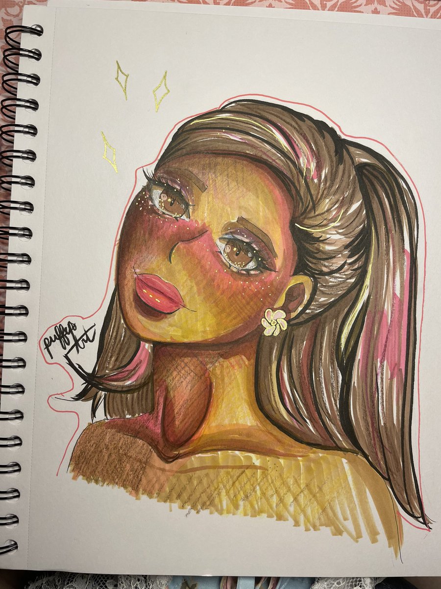 puffys_art's tweet photo. Here’s the first page in my new sketchbook. 
︶꒦꒷♡꒷꒦︶
♡
🤍
♡
LF ARTMOOTS ・₊˚๑ ꒱
♡﹒#art #artist #moots #artmoots #arianagrande #wip #sketch https://t.co/RQ1MwGn1mh
