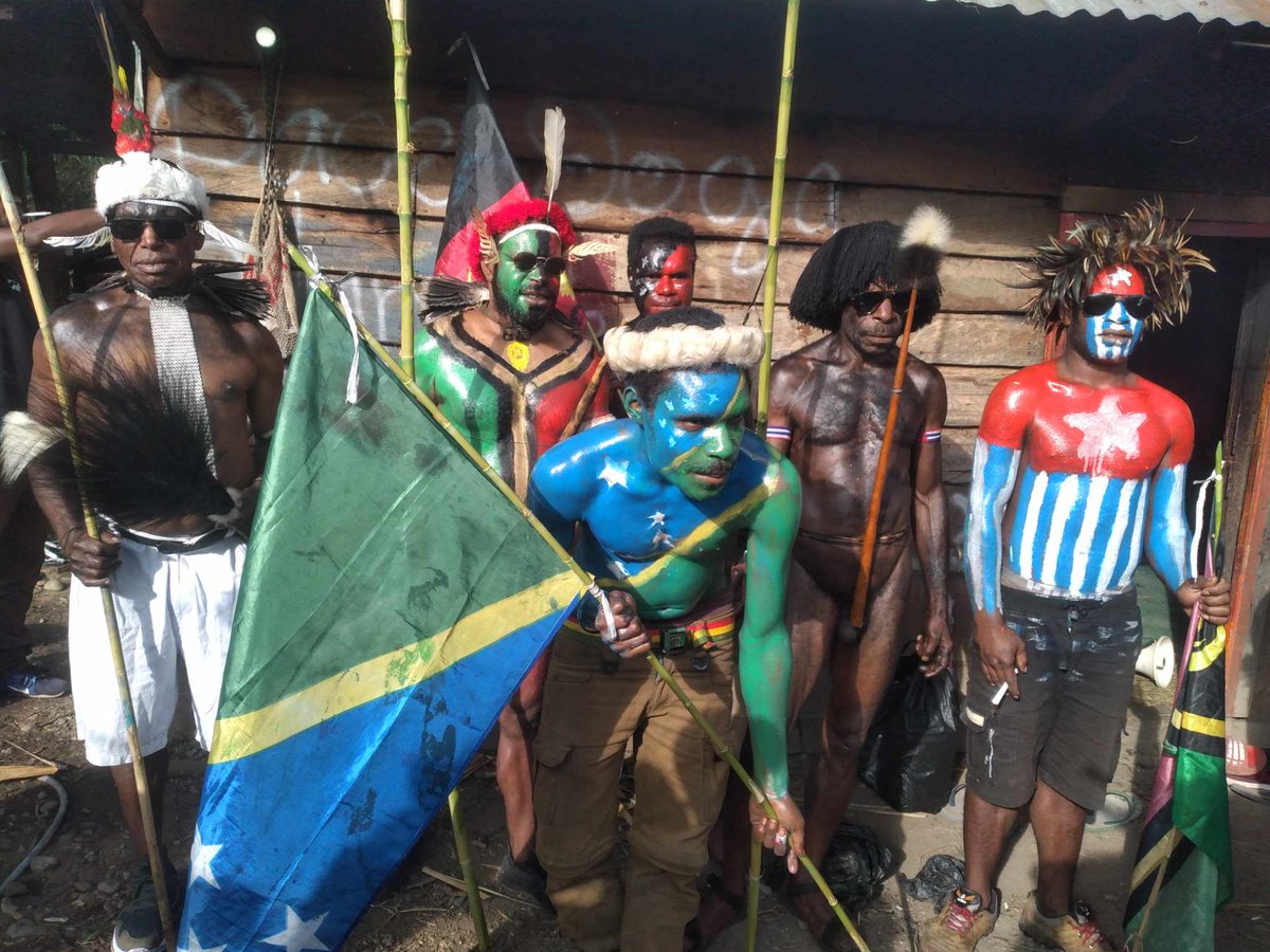 BazokaLogo's tweet photo. #BreakingNews #Wamena | This morning, at 08:00 in Wamena City, masses of West Papuan people from all over the La-Pago region in the Mountains are preparing to take to the streets peacefully in support of West Papua's full membership (ULMWP) in the @MsgSecretariat (22/08/  2023). https://t.co/gWmeNPE9wt