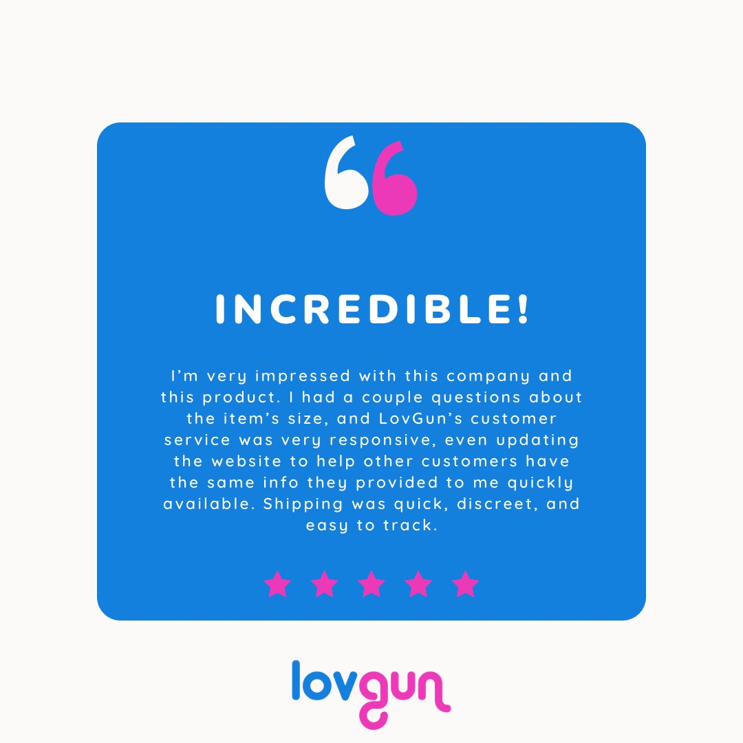 Incredible doesn't even begin to describe it. 'If you're on the fence about buying one of these, I strongly suggest you just go ahead and place your order. You won't be disappointed.' - from our lovely customer lovgun.com 💕 #lovgun #massagegun #review #adult