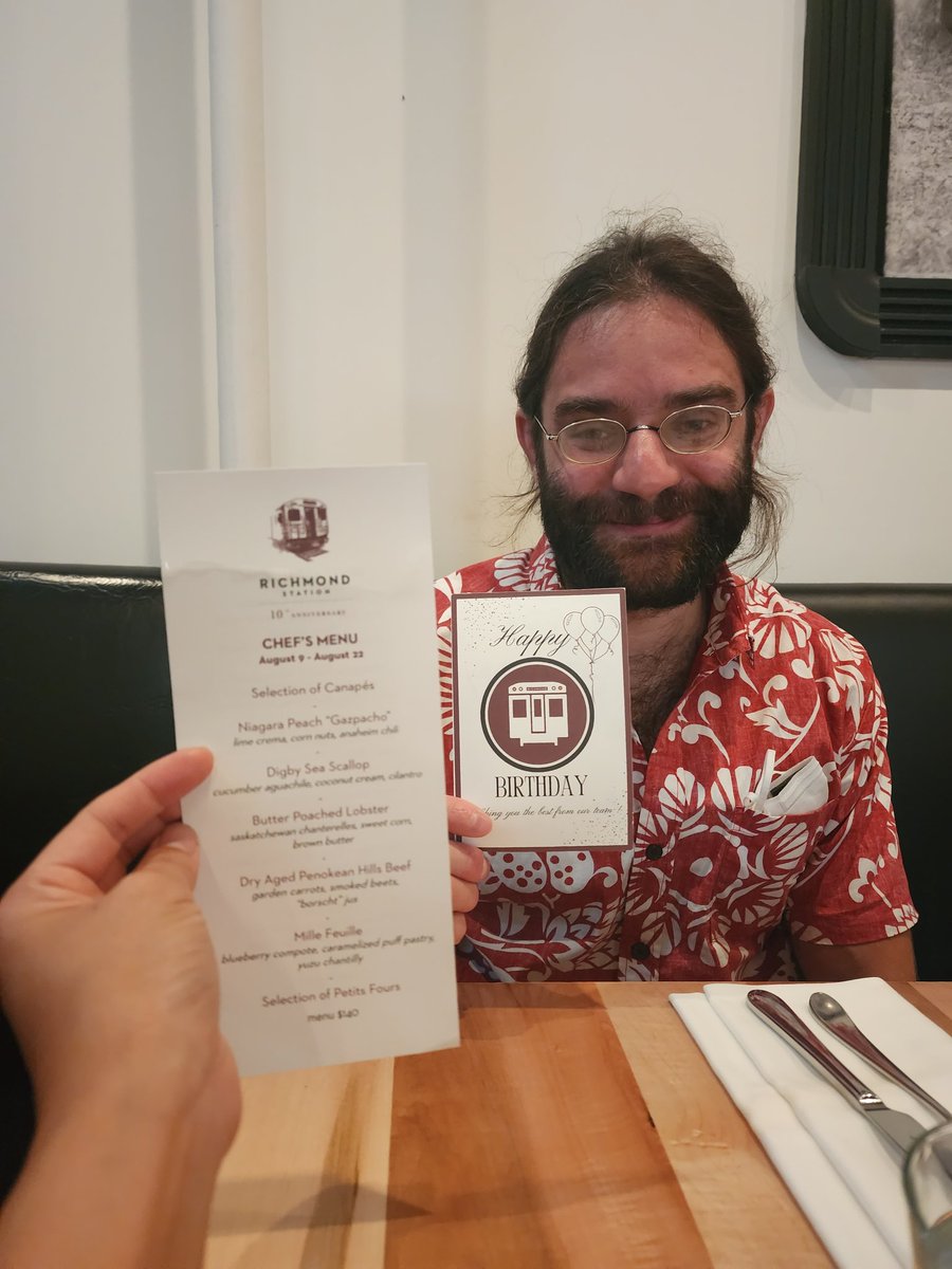 madgingerbread's tweet photo. Did I  sneaky deeky make a rezzo at @richmondstn for @Harry_Houdini to celebrate a super belated birthday because he's taken care of me for months to the point we never celebrated that special day?

Yes I did. He had no idea til we pulled up! 😄 https://t.co/w8N9W6fzb7