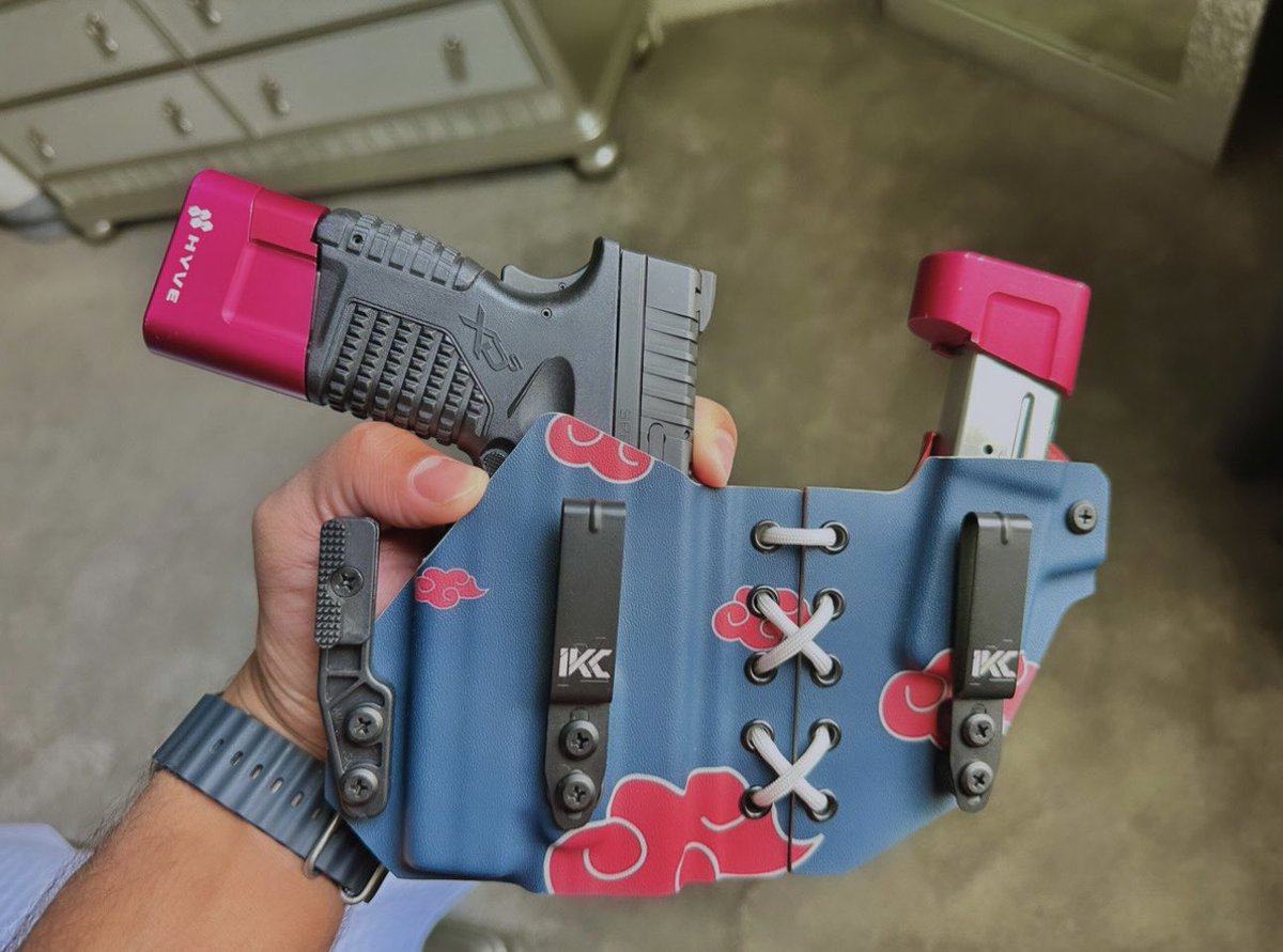 New Holster 😮‍💨🔥 … 

“Even the strongest of opponents always have a weakness.” - Itachi #IYKYK