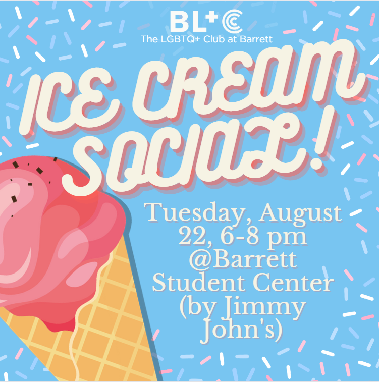 🍦Join us tomorrow for our Fall Welcome: Ice Cream Edition! Come take a break from the heat and meet other Barrett students! RSVP with the link in our bio, first come first serve! We will also have Sorbet as a dairy-free option!
