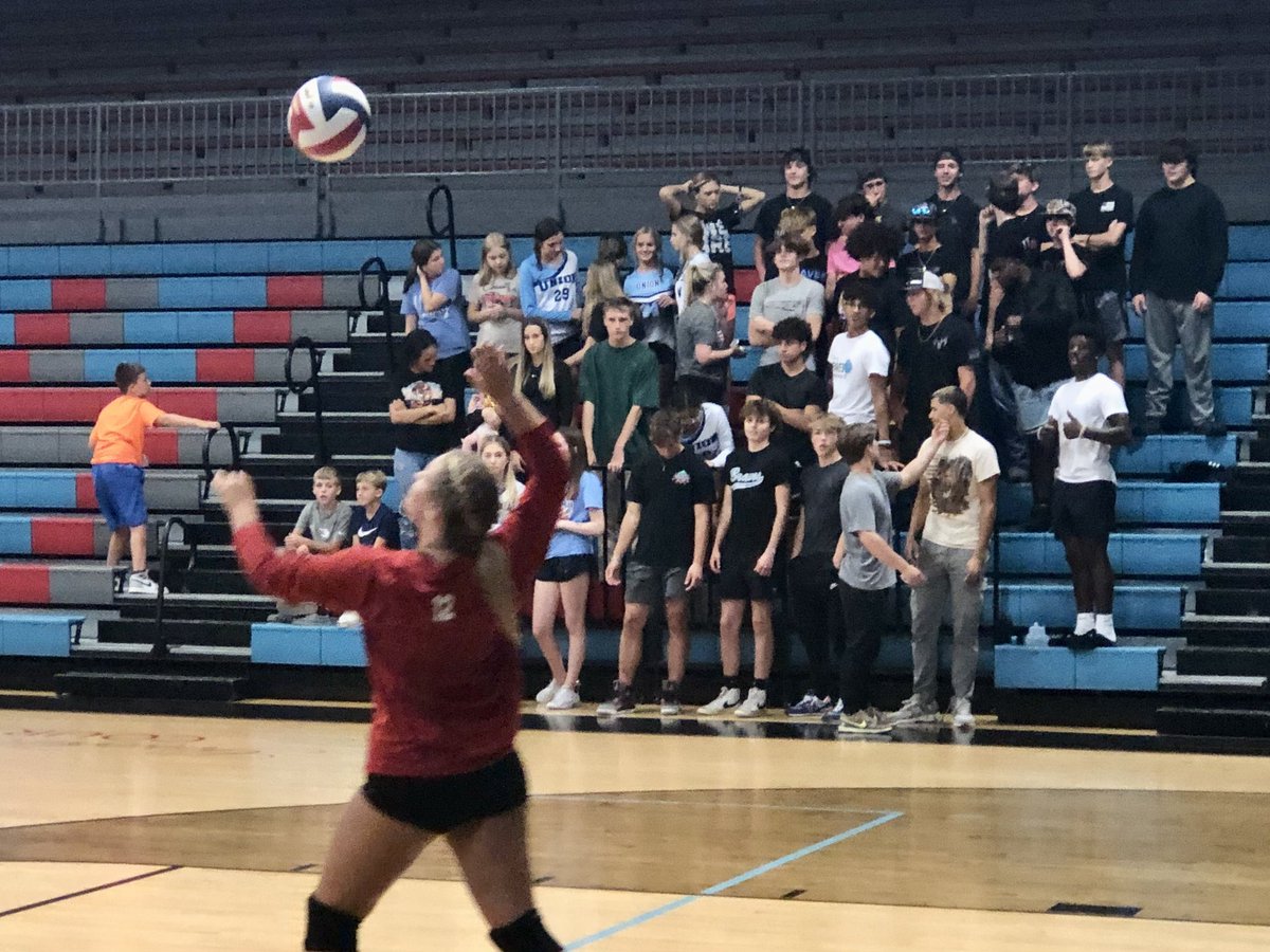 Evan Jackson (@evanjacksonucps) on Twitter photo Great student section at the volleyball home opener tonight! Go Bravettes! <a href="/UCHSathletics/">UCHS Athletics</a> <a href="/UnionCoSchools/">Patricia Sheffer</a> Great student section at the volleyball home opener tonight! Go Bravettes! <a href="/UCHSathletics/">UCHS Athletics</a> <a href="/UnionCoSchools/">Patricia Sheffer</a>
