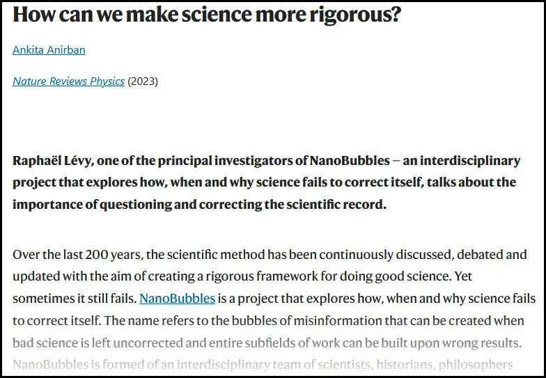 Scheduling_Help's tweet image. "How can we make science more rigorous?" @AnkitaAnirban writing in @NatRevPhys buff.ly/47B3d09