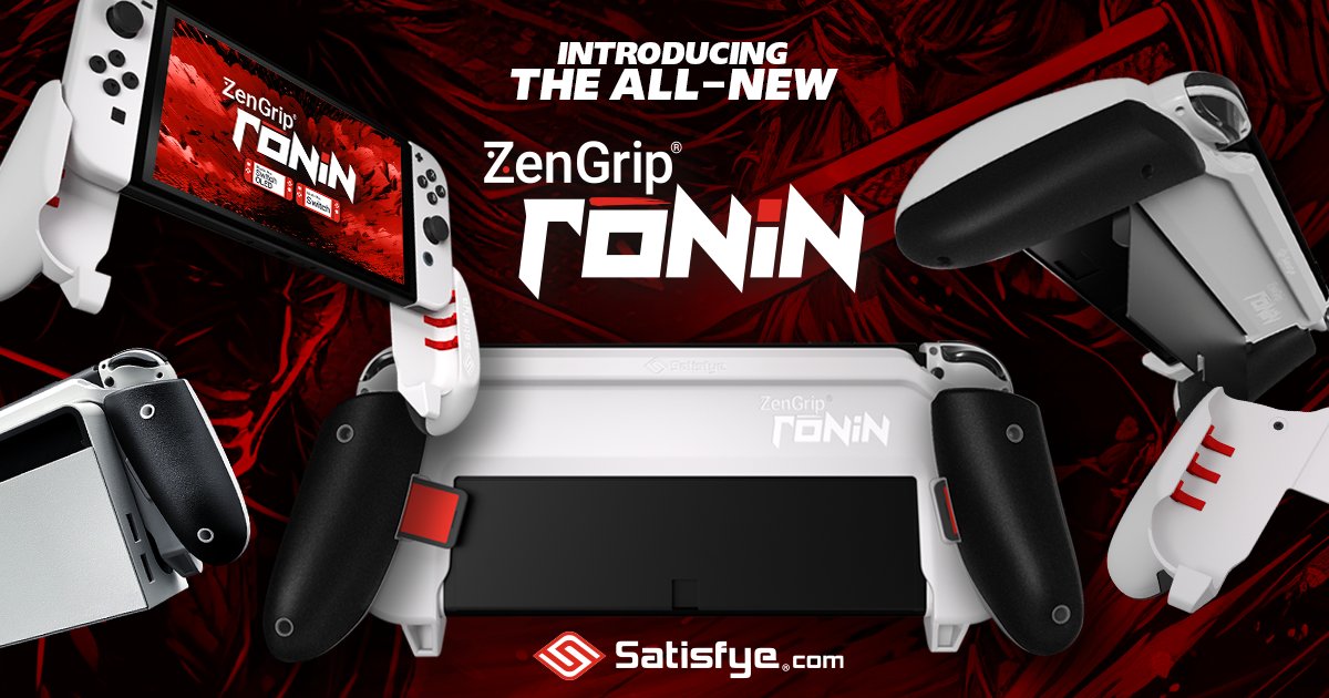SatisfyeGaming's tweet photo. WE FINALLY HAVE AS DOCKABLE GRIP!
Check out the ZenGrip Ronin! It also has built in game card storage!
Pre-order it now! https://t.co/kAKMdlTiv3
#Satisfyee #satisfyegaming #gaming #gamer #consolegaming #nintendo #gamingaccessories #switchgrip https://t.co/jLiwqz25i5