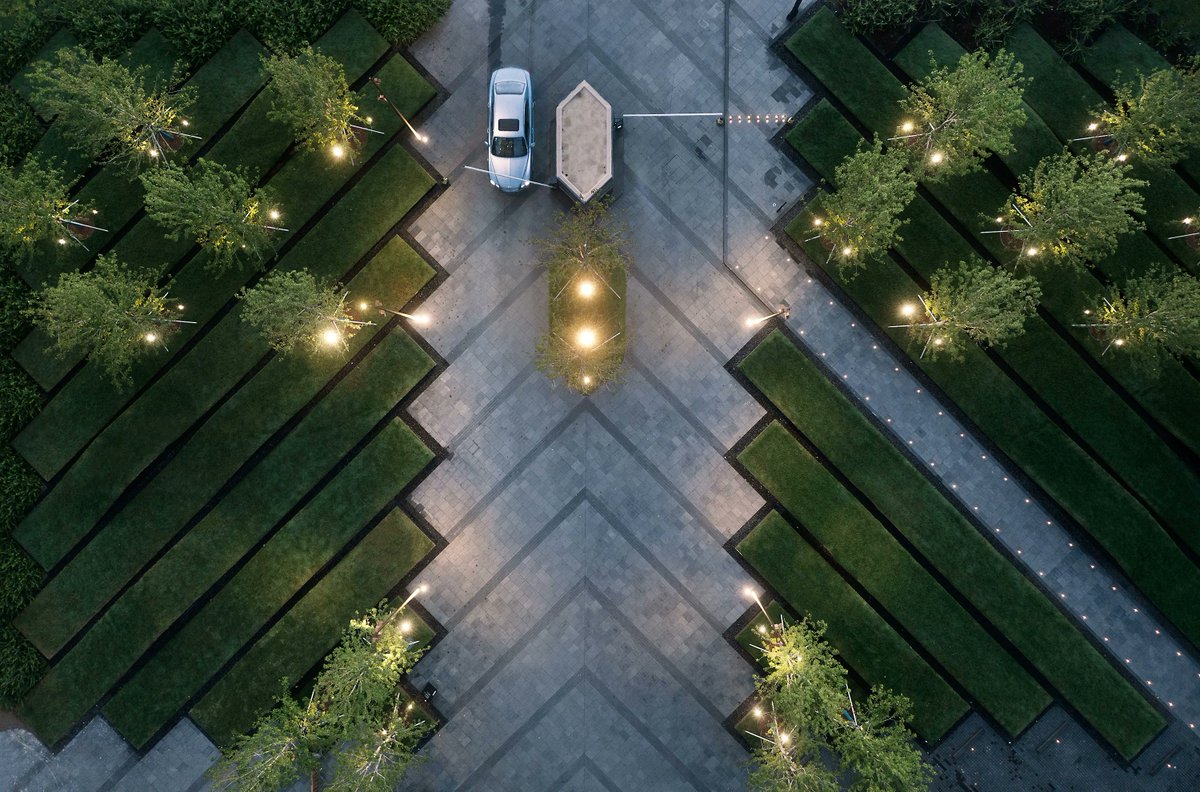 archinect's tweet image. Shma&apos;s rippling landscape adds to Neri&amp;amp;Hu-designed hotel in Zhengzhou 

arcnct.co/45EcQci 

📸 Arch-exist #ChineseArchitecture #LandscapeArchitecture