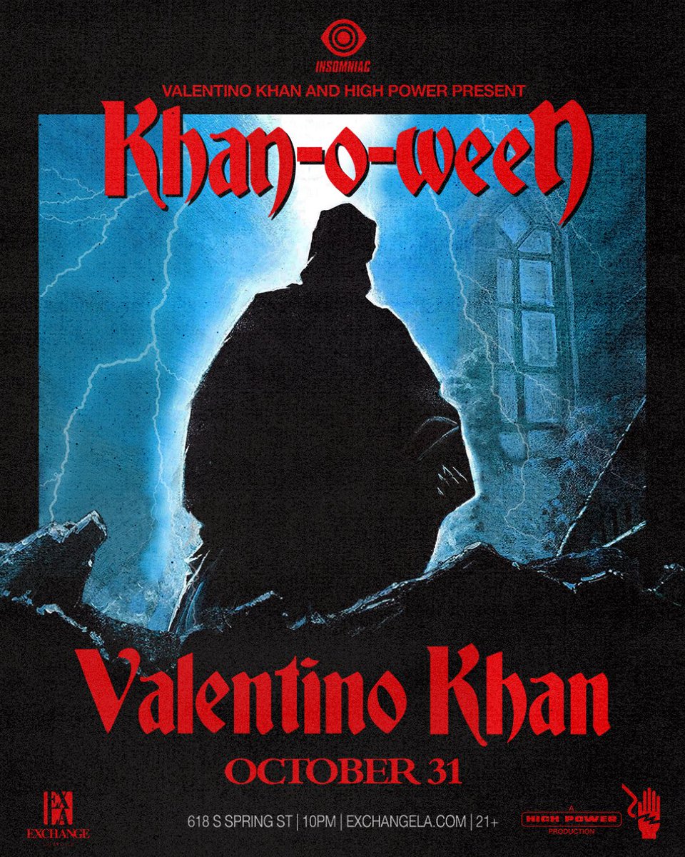 KHAN-O-WEEN LOS ANGELES 10/31 🎃 GRAB TIX NOW &amp; GET READY ⚡️

exchangela.com/vk