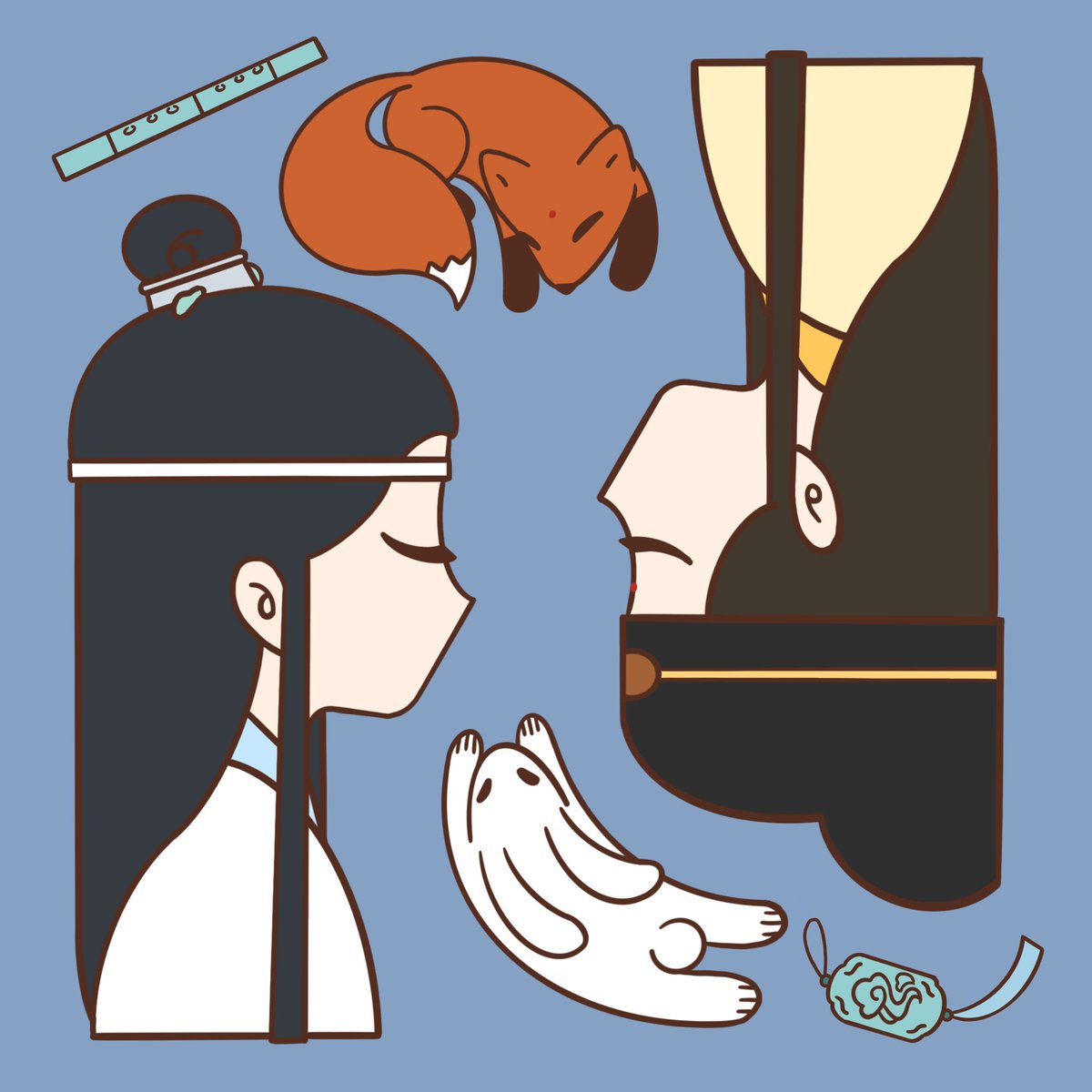 suo3suo's tweet photo. 七夕快乐💗💗💗
#xiyao #曦瑶 #MDZS #JinGuangyao #LanXichen https://t.co/h3Q7DllzUV
