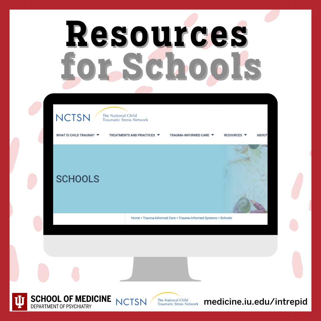 intrepidcenter's tweet photo. Schools are starting back! The @nctsn has resources available to help educators, staff, and administrators as they work with youth who may have experienced trauma. Check out the resources here: https://t.co/QbVxz8A7dk https://t.co/5YRde3m568