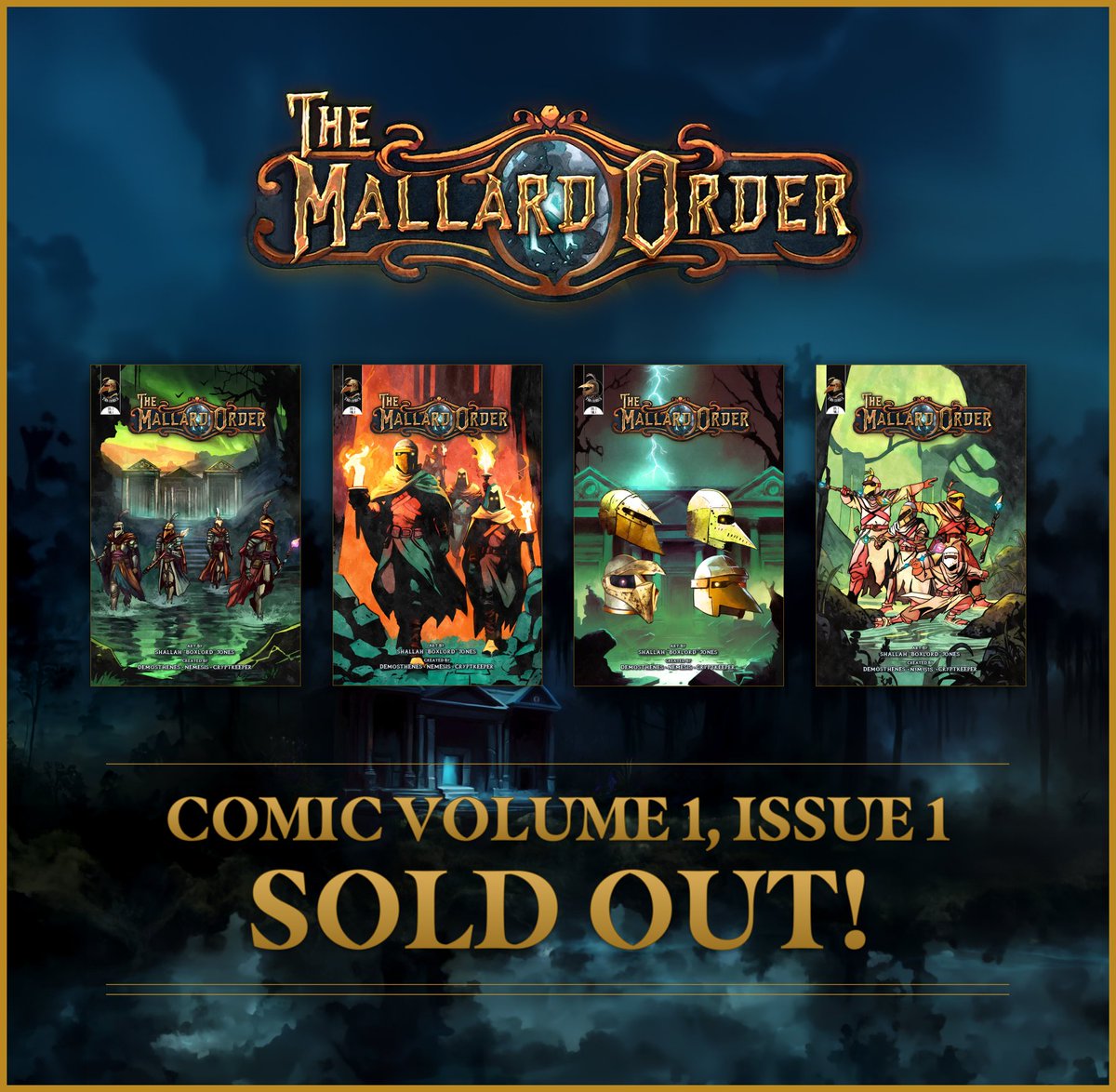 Happy #MallardMonday!

The First Issue of The Mallard Order Comic is officially Sold Out! Thank you to all who are new collectors of the premiere edition of TMO Comics! 

Remember, these comics utilize the CIP-68 standard, and leveling for additional perks and the Collector's