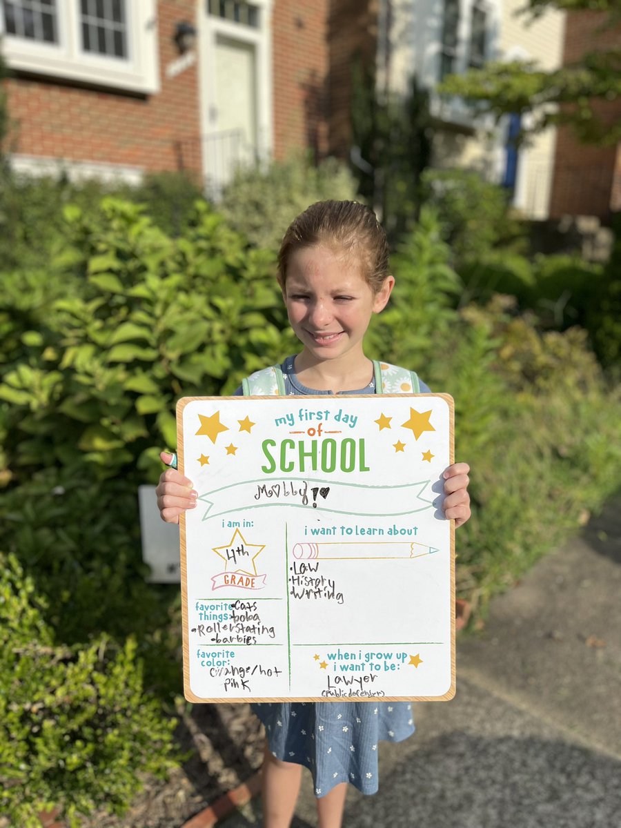 MrsNorrisReads's tweet photo. My Tiger and I ready for the first day of school! 4th grade and year #25 but my first in 3rd grade #FirstDayFairfax #webelongatFairhill https://t.co/ULH4AF1VK9