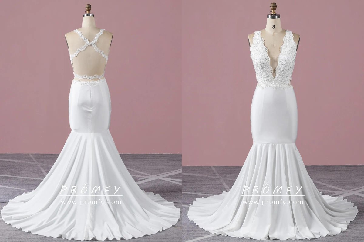promfy_official's tweet photo. Plunging Neck Open Back Trumpet Prom Dress
Lace and spandex sexy plunging neckline and open-back trumpet prom dress. Special occasion prom gown.

#promfy #promdress #whitepromgown #sexypromgown #mermaidpromdress #trumpetpromdress https://t.co/KK85Zy5VUX