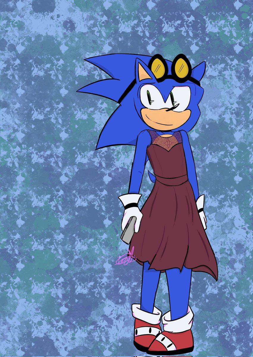 SpeedyInventor's tweet photo. And there was a loud thunk against the ground

"IGNORE THAT!"

Silence for a moment
A few steps down the stairs, Before poking his head into the kitchen, Before finally stepping out.

"Soooo... Whatcha think?" https://t.co/R2eCIGLIUN