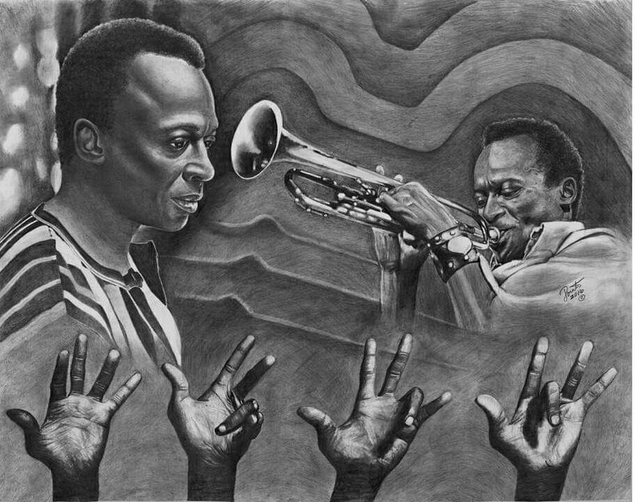 clarencepointer's tweet image. You may share 

This original 22x28 #MilesDavis drawing is looking for a new residence.  Serious inquiries only please.  

Prints of various types are also available, upon request