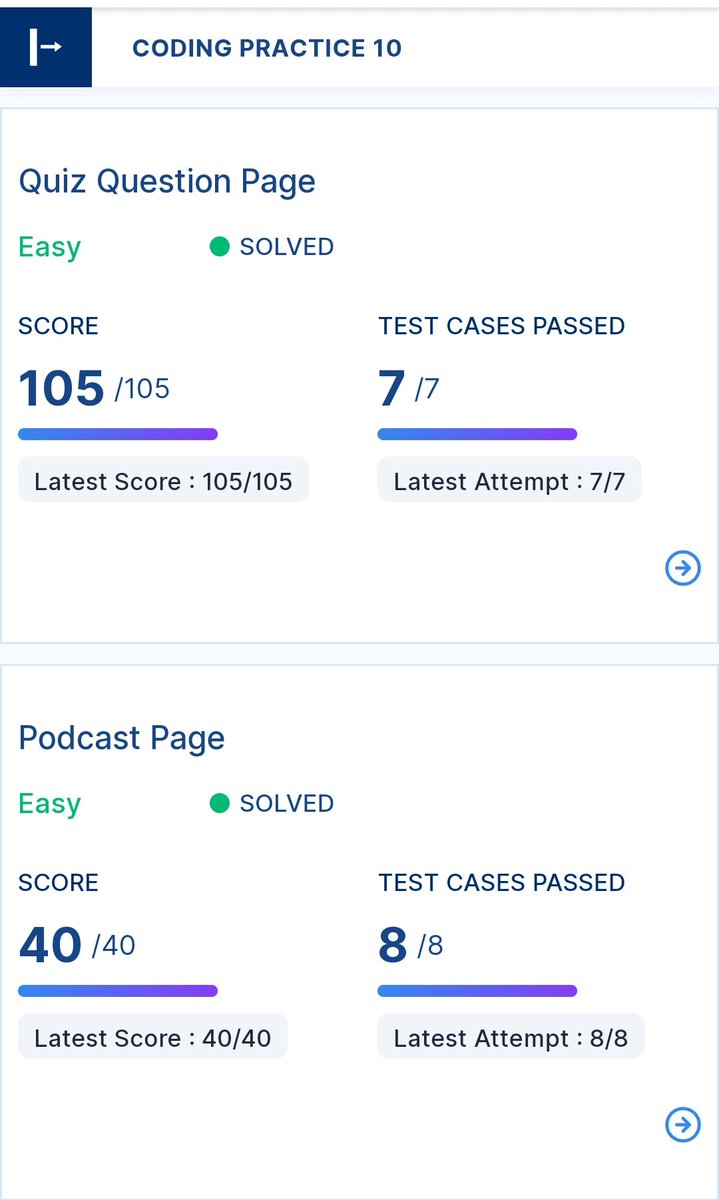 sridharpatel654's tweet photo. Completed coding practice 10 on Quiz Question Page and Podcast Page.....
@nxtwave_tech
@rahulattuluri
#ccbp #ccbpian #ccbpstudent
#nxtwave_team
#consistency #tech #bootstrap #HTML #CSS #developinglayouts #staticwebsite #layouts #streak #websiteintegration https://t.co/VeOSDjRxJe
