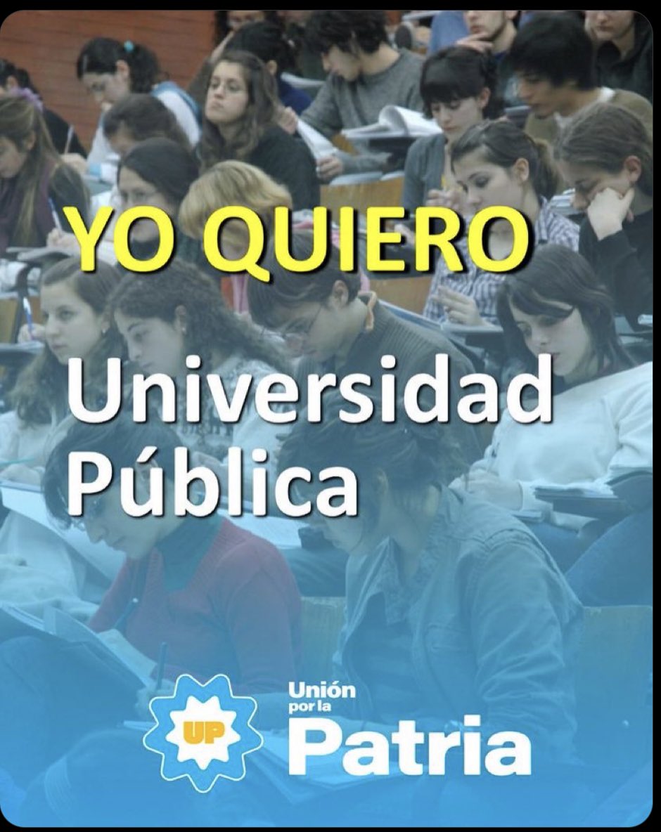 Por convicción Peronista, el derecho a la educación pública no se negocia!✌🏻