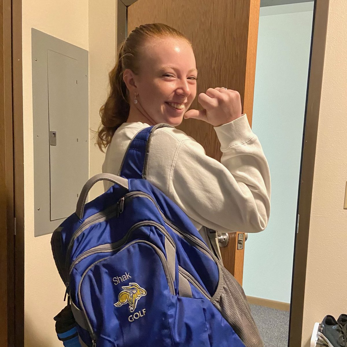 GoJacksWGolf's tweet photo. Jacks are back in Brookings! Happy first day of classes! 📚 

#GoJacks 🐰 https://t.co/nqWl3nBhC3