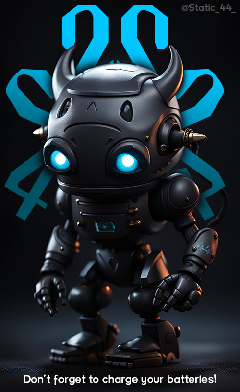 SABOTAGE_604's tweet photo. #GA 
its a monday.. 😣
always good to take some time and "recharge"
#aiartworks #3dfun #batteriesnotincluded https://t.co/O3BXrUHWop