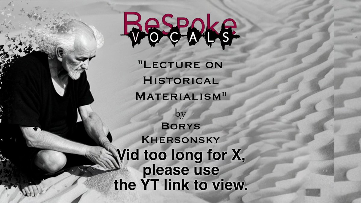 KirkLawrence's tweet photo. Video too long for Twit, plz visit: https://t.co/7ziSyiZRw2
8/21/23 🇺🇦 - “Lecture on Historical Materialism” by Boris Khersonsky | translated by Lyudmyla Khersonska | read by Kirk Lawrence-Howard #StandWithUkraine #war #Ukraine #poem #poetry #August2023 #VoiceActor #BespokeVocals https://t.co/BHtKGCz5st