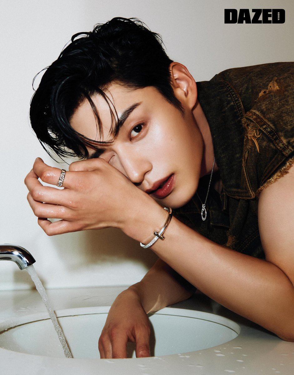 An unusual shoot in an unexpected place gives an extraordinary feeling to every eye that witnesses it, right? Light from an unseen source embraces me, and so does the water that caresses my eye. Bathroom glam meets Tiffany &amp; Co. Rockin' it for Dazed Magazine. #TiffanyHardWear